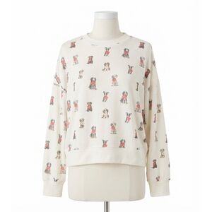 NEW Z SUPPLY elle puppy love long sleeve top in vanilla ice